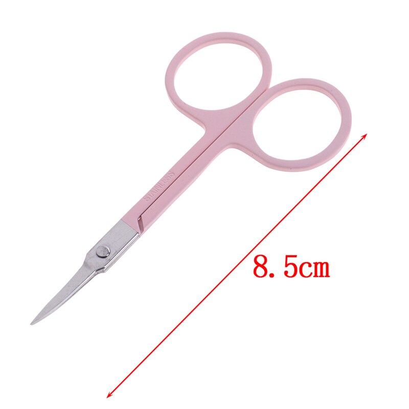 Miniherramienta portátil de acero inoxidable para uñas, tijeras pequeñas para cejas, nariz, pestañas, cutículas, herramienta de maquillaje para pedicura, 1 ud.: 7