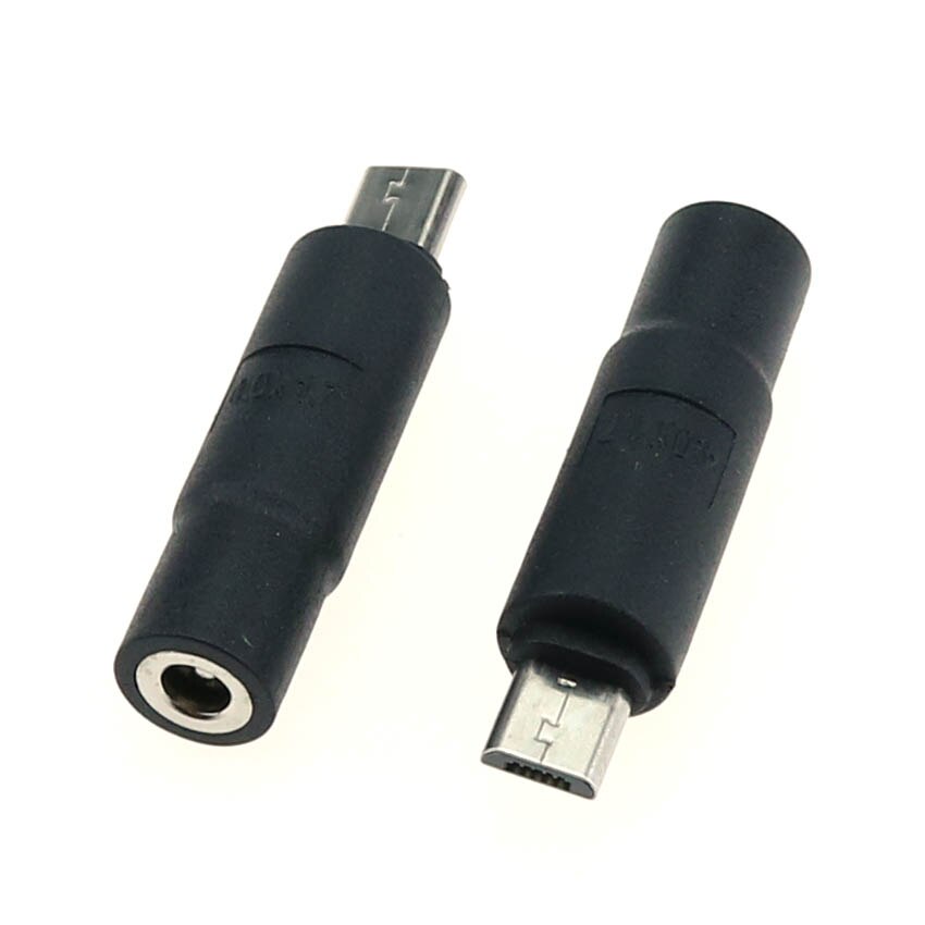 Cltgxdd 1 stk mikro usb / usb 2.0 hann til  dc 3.5*1.35 / 4.0*1.7 mm hunn støpsel jack konverter bærbar adapter kontakt