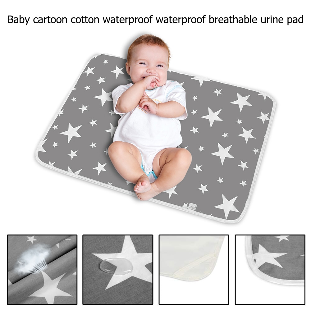 23Inch Infant Ademend Luiers Pad Waterdichte Aankleedkussen Wasbare Voor Baby 'S En Peuters Cartoon Ademende Luier