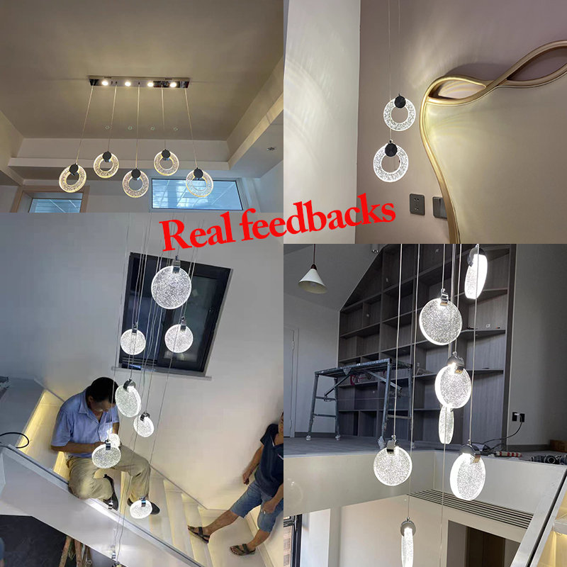 Bedside Crystal Pendant Lights Nordic LED Living Dining Room Bedroom Indoor Hanging Lamp Home Decor Lustres Suspension Luminaire