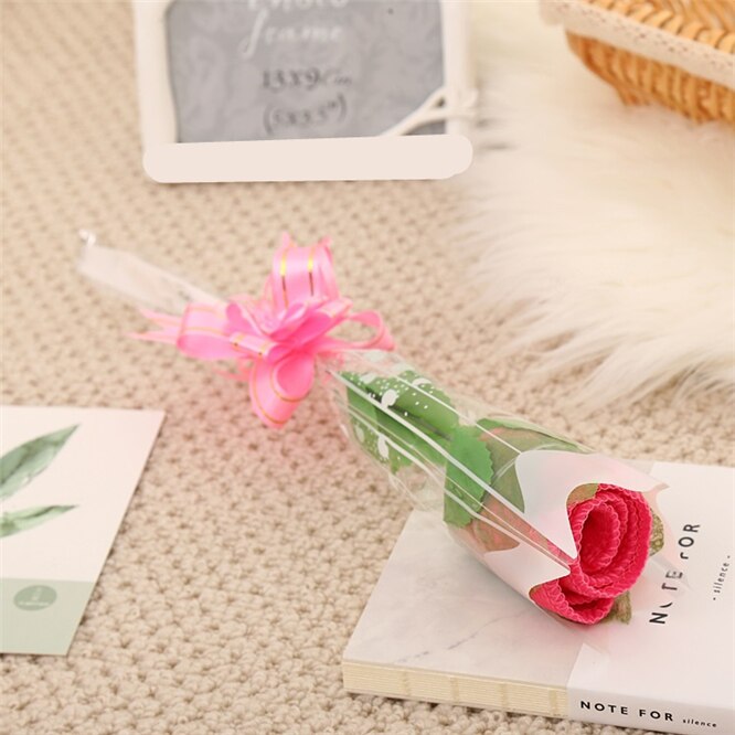 10 Uds. De toallas en forma de rosa, suave para boda, de cumpleaños, pareja, Día de San Valentín