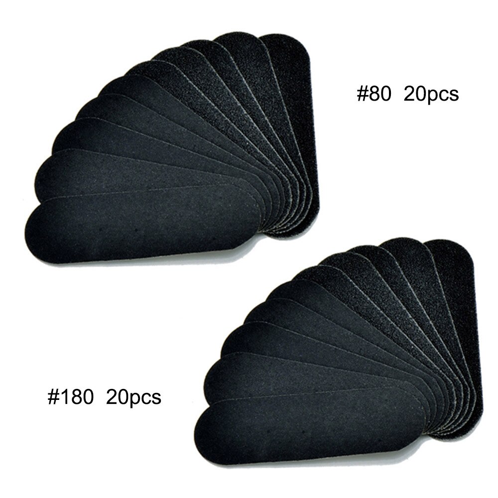 Foot Files Replace Sanding Cloth Pedicure Feet Files Foot-Care-Tool File-Calluses-Remover Dead Skin Foot Rasp Refill: mix grit 40pcs