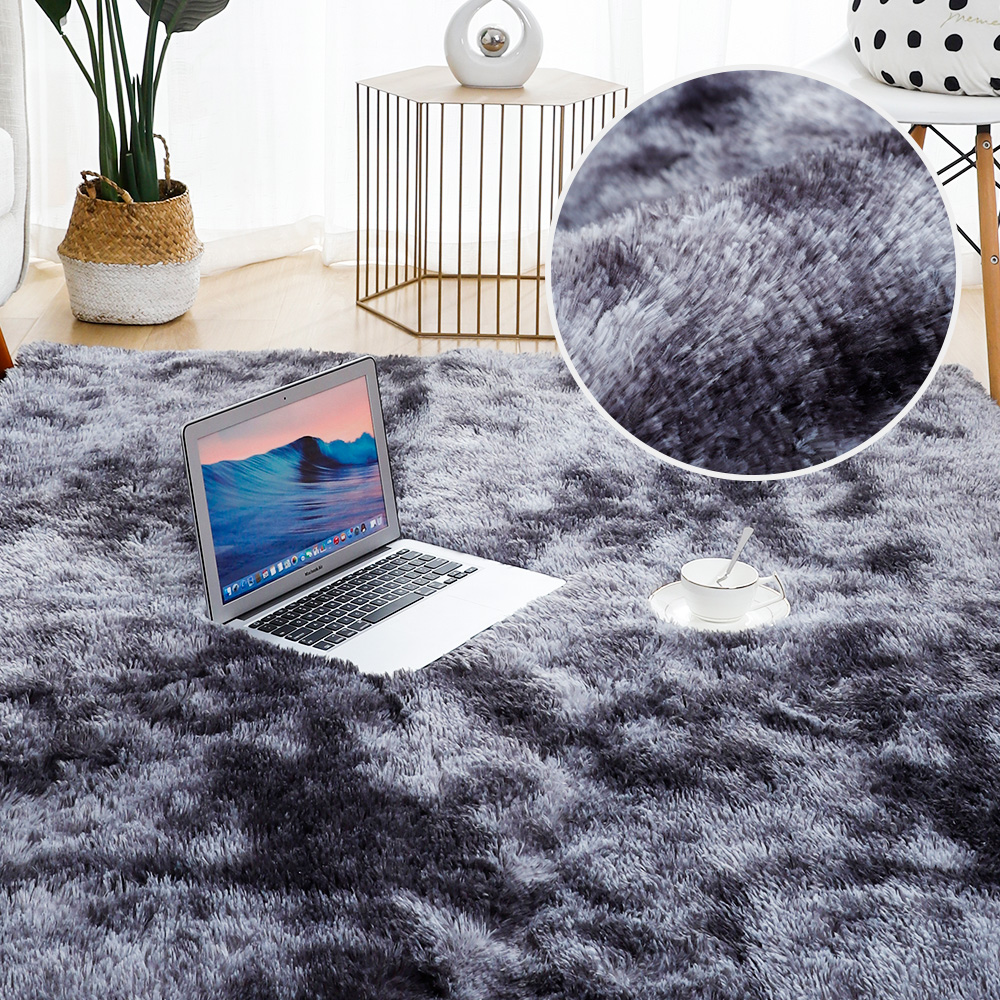 Tapis doux, épais et moelleux en peluche pour enfant, en velour, pour salon, lit, chambre, fenêtre, chevet, décor à la maison: color 2 / 60x120cm