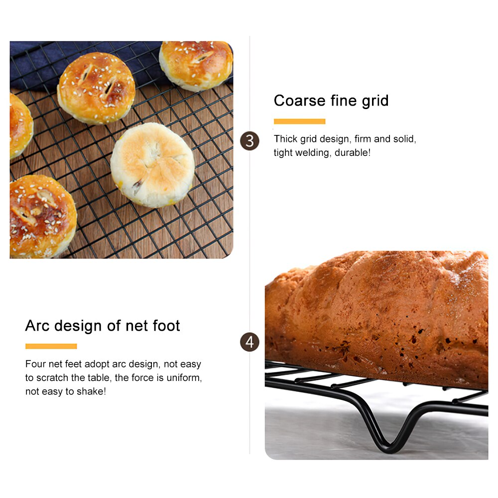 Stainless Steel Grid Rack Baking Tray Nonstick Baking Cooling Rack Kitchen Utensils Bakeware Tools Biscuit Bread Cake Rack