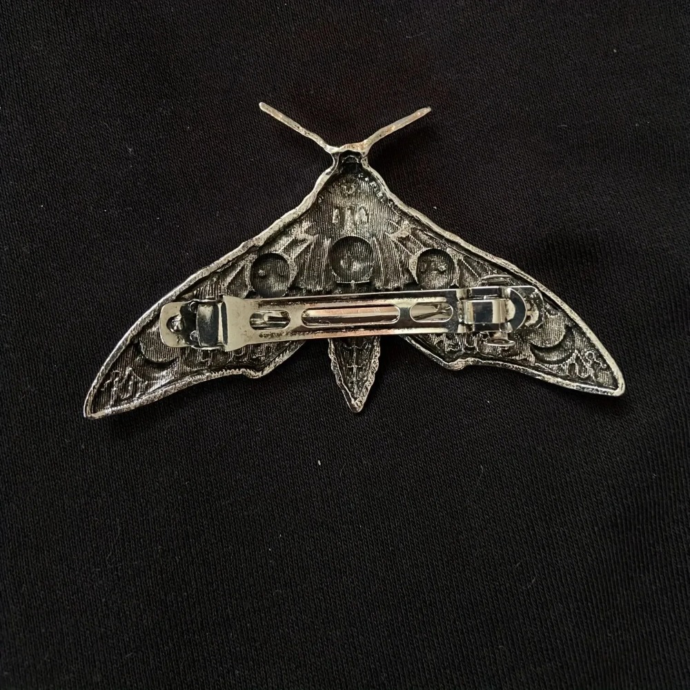 Alloy Hair Clip Moth Decor Gothic Hair Pin Vintage Hair Pin 3.31×1.89in Hair Styling Hair Clip Hair Accessories