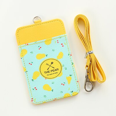 Fresh Style Fruits Patterns PU Leather Card Bus Card Name Business Cards Holder Office & School Supplies: 9