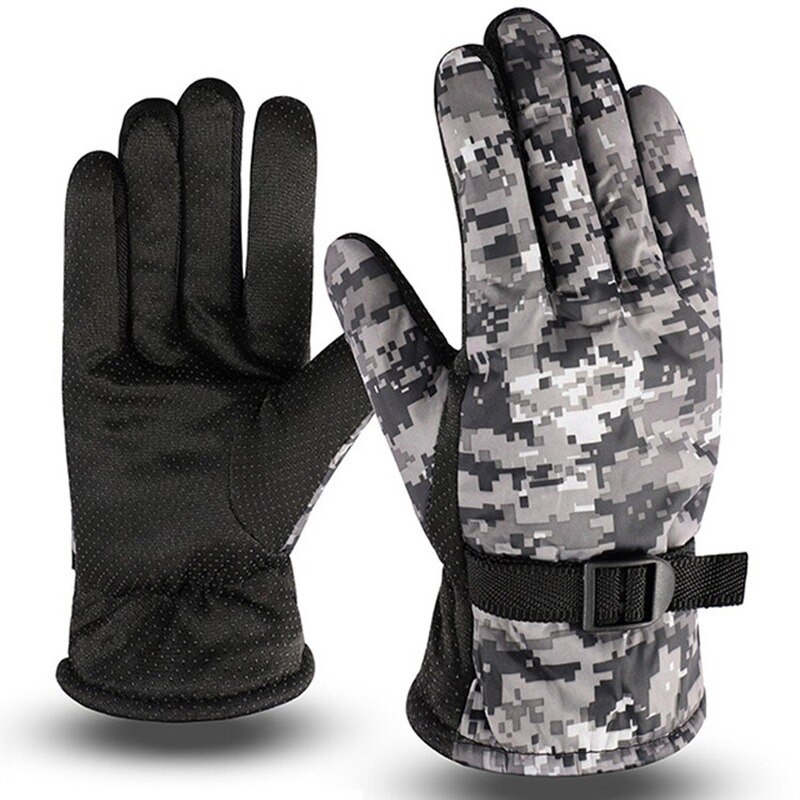 UKNOWISA Winter Handschoenen Winddicht Touchscreen Thermische Voering Anti Slip Waterdichte Snowboarden Fietsen Running Wandelen Outdoor Sport vrouwen mannen, Grijs, XXL