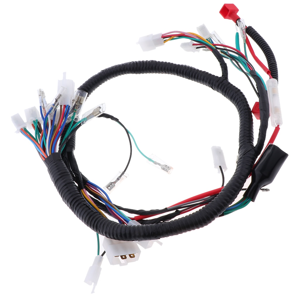 Motorcycle Cable Wiring Harness Full Vehicle Line Assembly For ATV Quad Scooter Electrics Wire Lgnition Line Moto Accessories