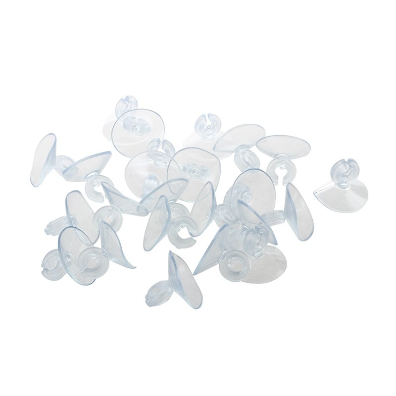 24Pcs Rs-04 Pvc Zuignap Clip Sucker Pads & 1Pcs Kunstmatige Koraal Voor Fish Tank Aquarium Decoratie