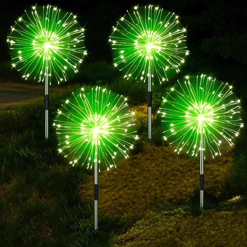 LED-Solar-Gartenleuchten für den Außenbereich, wasserdicht, Solar-Feuerwerk-Lichter zum Selbermachen für draußen, Bodenlampe, Rasen, Hof, Weg, Terrasse, Dekoration