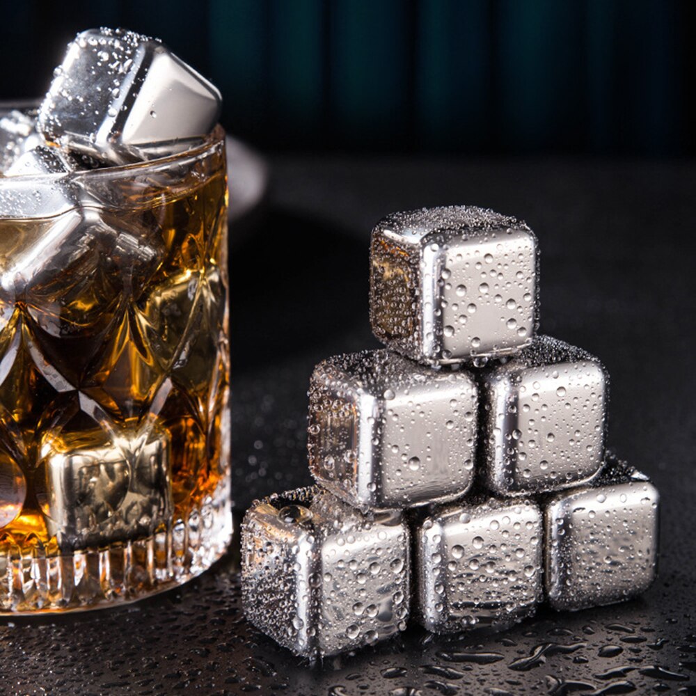 Edelstahl Eiswürfel Wein und Whiskey Kühler Lebensmittel Klasse Eis Eimer bestehen SGS Sicher und