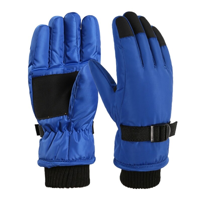 1 paio bambini sci guanti da ciclismo guanti caldi spessi impermeabili antivento sport all&#39;aria aperta guanti da Snowboard per bambini ragazze ragazzo