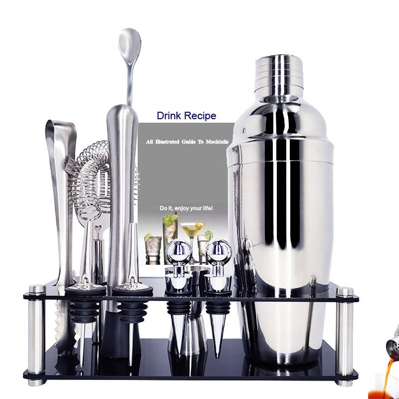 Wine regulator Cocktail Shaker Cup Premium Barware Set Drink Mixer 550/750ml Bar Tool With Wine Rack