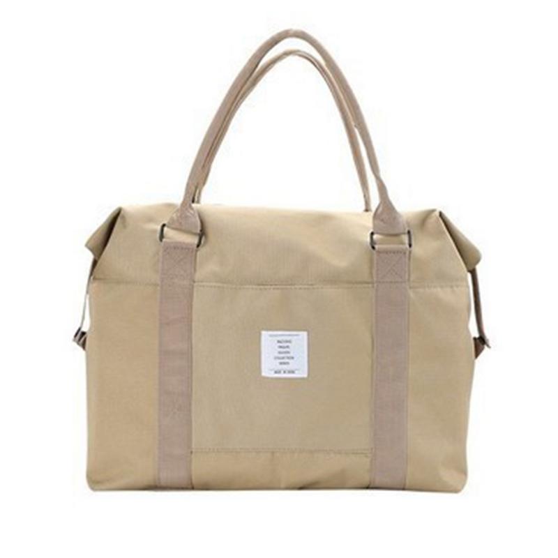 Travel Storage Duffle Bag Shoulder Tote Trolley Hand Ladies Bags Travelling Overnight Bags And Luggage For Women Packing Cubes: Khaki