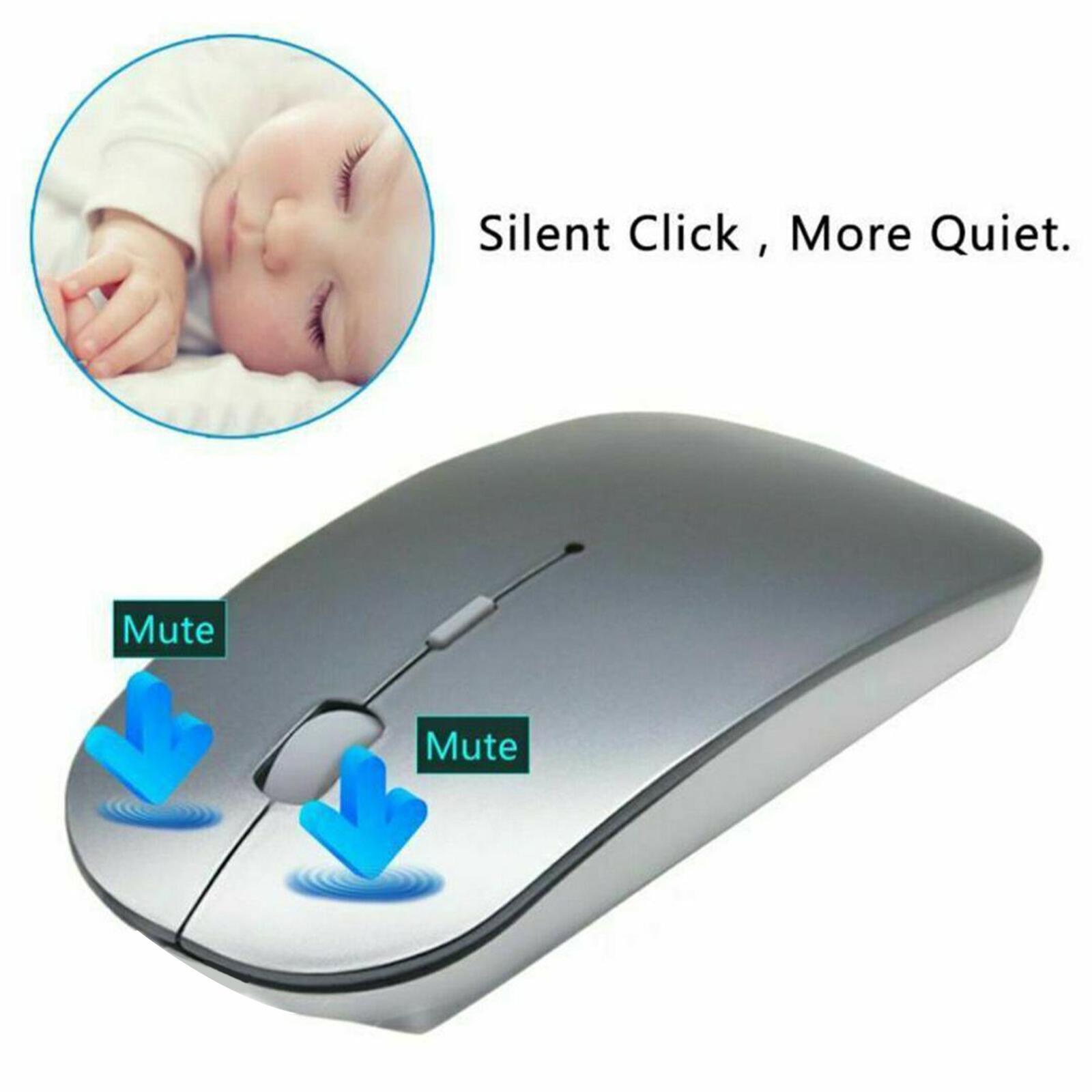 Wireless Mouse Bluetooth 5.0 Mouse Wireless Computer Silent Mice No Usb Adopter Ergonomic Mouse Optical Mice For Pc I V3r9