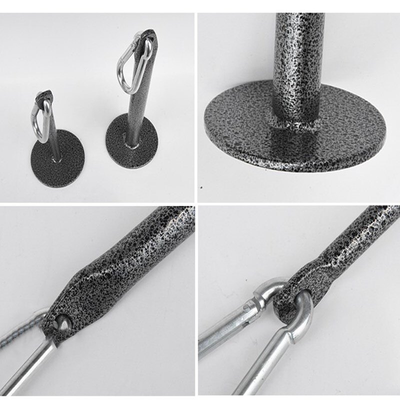 Gym Fitness Strength Training Grip Non-slip Handle Barbell Plate Loading Pin Bottom Bracket Muscle Exercise Lifting Accessories