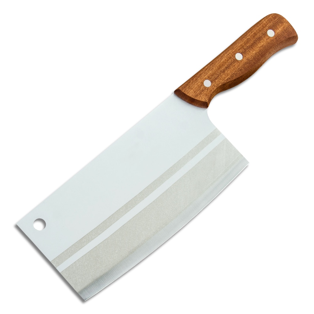 3 cr 13 rustfrit stål slagter køkken kokken kniv hakker kød hakke kniv træ håndtag grøntsagsskærer hakker skæreværktøj
