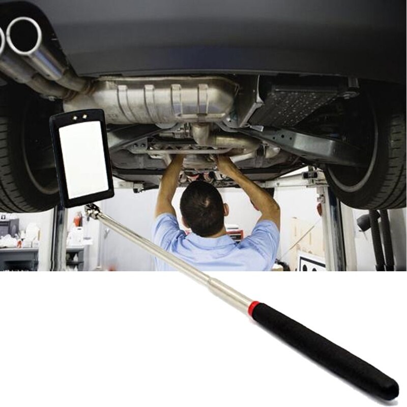 Extensible Miroir D'inspection, LAMPE À LED D'endoscope, 360 ° Rotation rétractable Éclairé Outil Pour mécanicien, un Inspecteur en bâtiment
