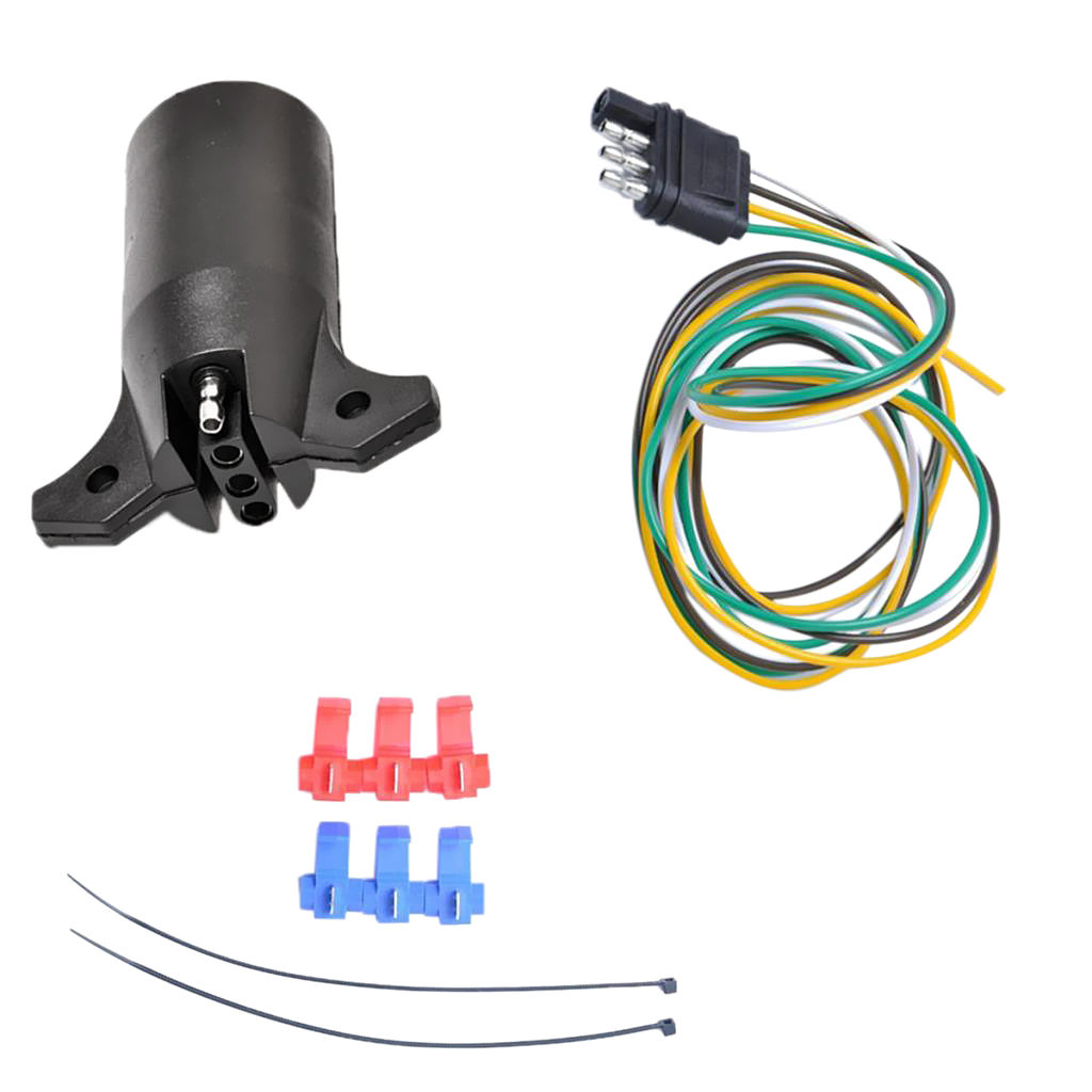 Cable de enchufe de 7 vías a 4 terminales para remolque, camión, caravana, resistente a la corrosión