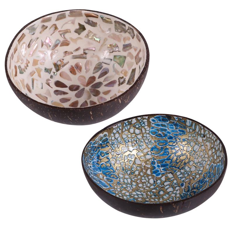 2Pcs Kokosnoot Snoep Kommen Opslag Kommen Home Decor Praktische Snack Vietnam Kokosnoot Kom