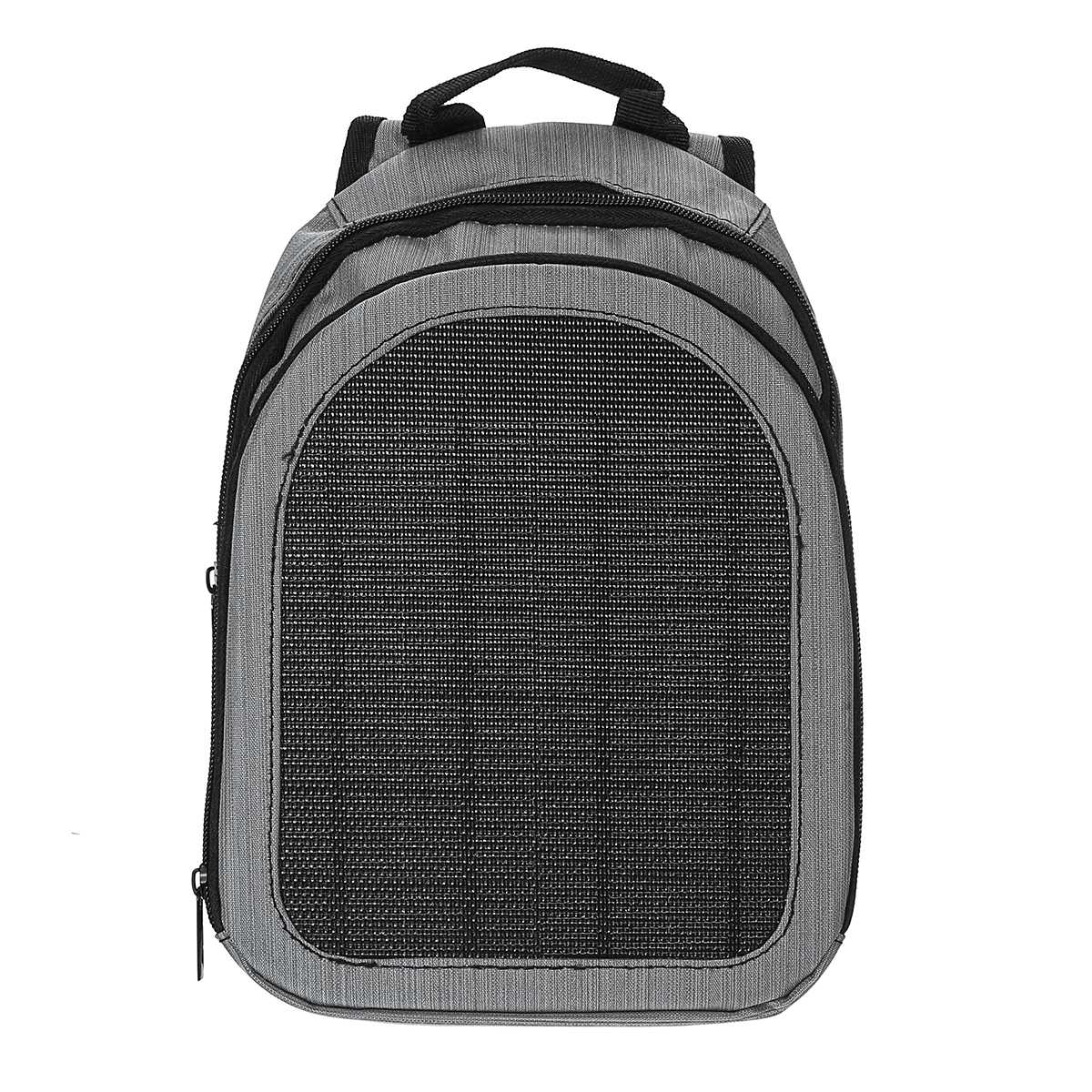 5W 5V Waterproof Flexible Solar Panel Backpacks Convenience Charging Laptop Bags for Travel Solar Charger Daypacks Handle USB: White