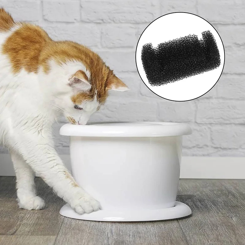 10/4/1 Stuks Huisdier Drinkspons Filter Water Dispenser Voor Katten En Honden Gezonde Spons Filter huisdier Drinkfontein Accessoires