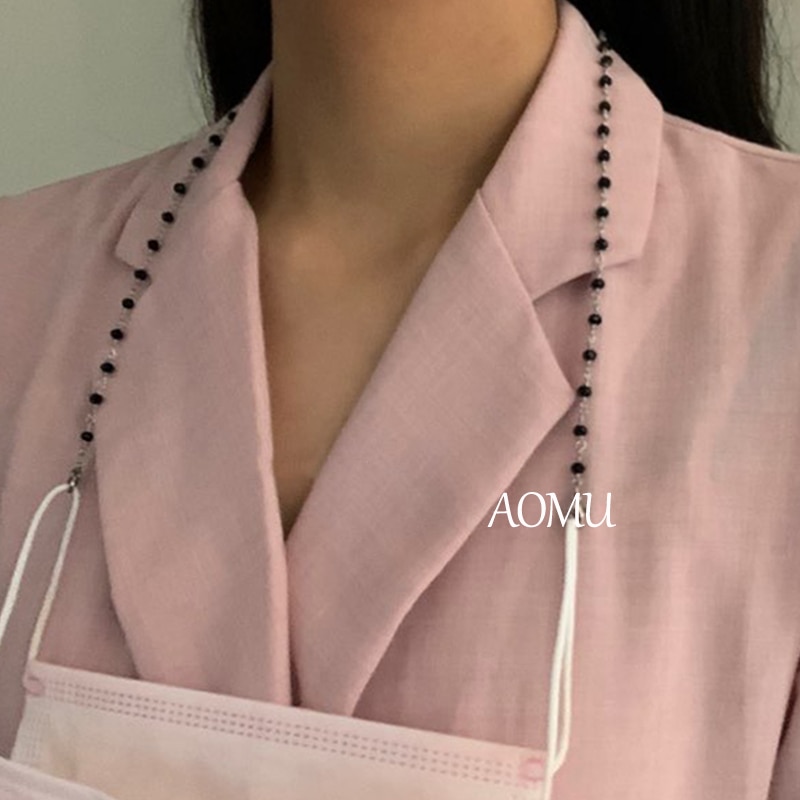 AOMU 15 Colori Nuovo Alla Moda In Rilievo Occhiali Maschera Catena per le Donne del Collo Catena Accessori Collana Della Cinghia Del Supporto per le Donne I Bambini di sicurezza