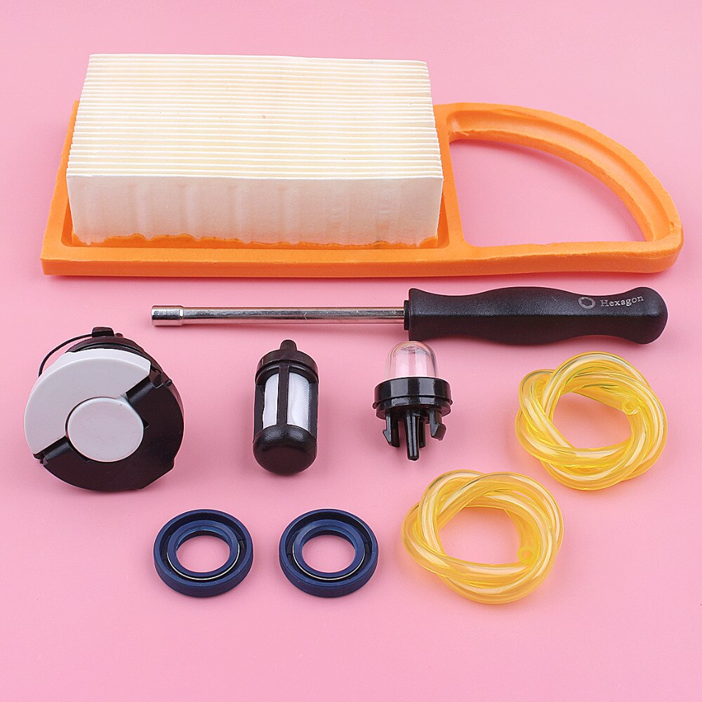 Luft Kraftstoff Filter Linie Schlauch Tank Cap Für Stihl BR500 BR550 BR600 Vergaser Einstellbare Werkzeug Öl Dichtung Gebläse Ersetzen Ersatz teil