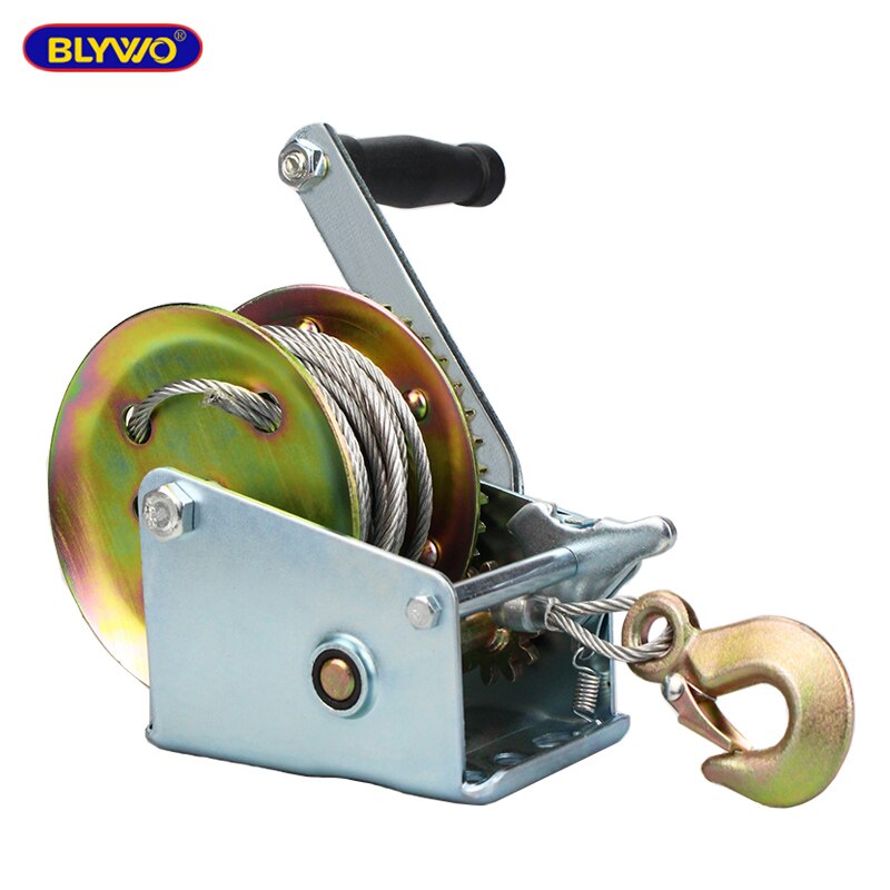 540kg 10M Wire Rope Hand Winch Manual Winch 1200LB Gear winch car parts auto towing tow tools