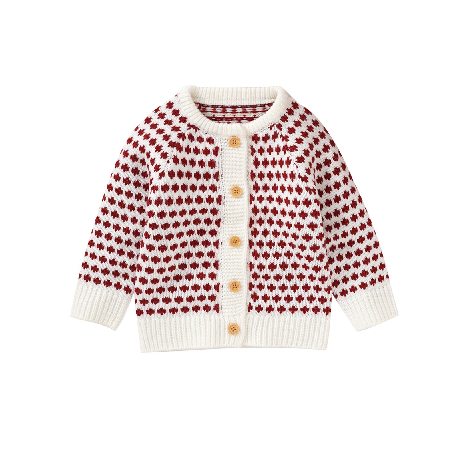 Baby Truien Jas Herfst Winter Jongens Meisjes Kleding Met Lange Mouwen Single-Breasted Gebreid Vest Tops Uitloper Baby Knitwear: Rood / 9m