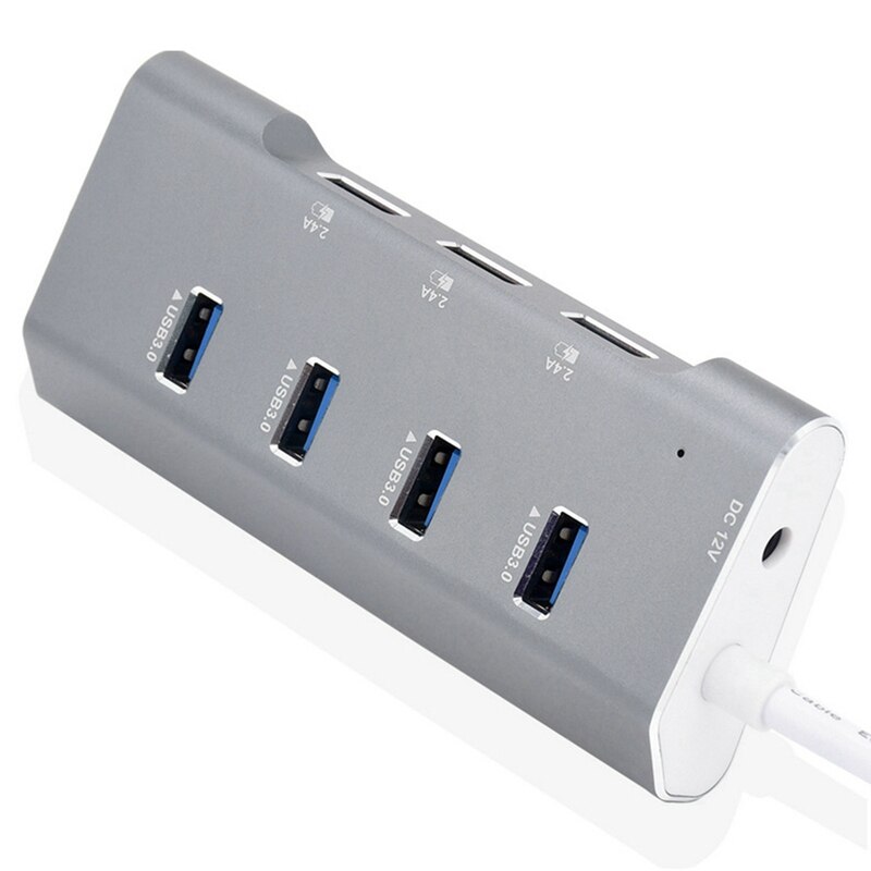 USB3.0 HUB 4 Ports + 3 Ports 2.4A Fast Charging Port 7 Port Hub