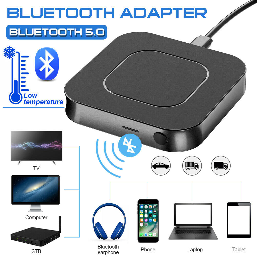 Bluetooth 5.0 Ontvanger En Zender Audio Muziek Stereo Draadloze Adapter Usb Adapter 3.5Mm Aux Jack Voor Speaker Tv Auto pc