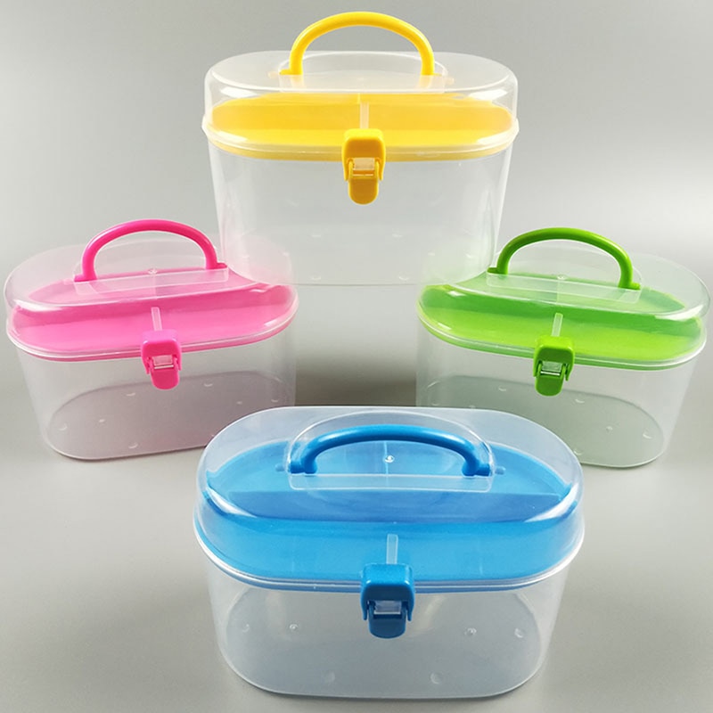 Plastic Storage Box For Box Sewing Kit Needle Tape Scissor Multifunction Threads Sewing Accessories Tools