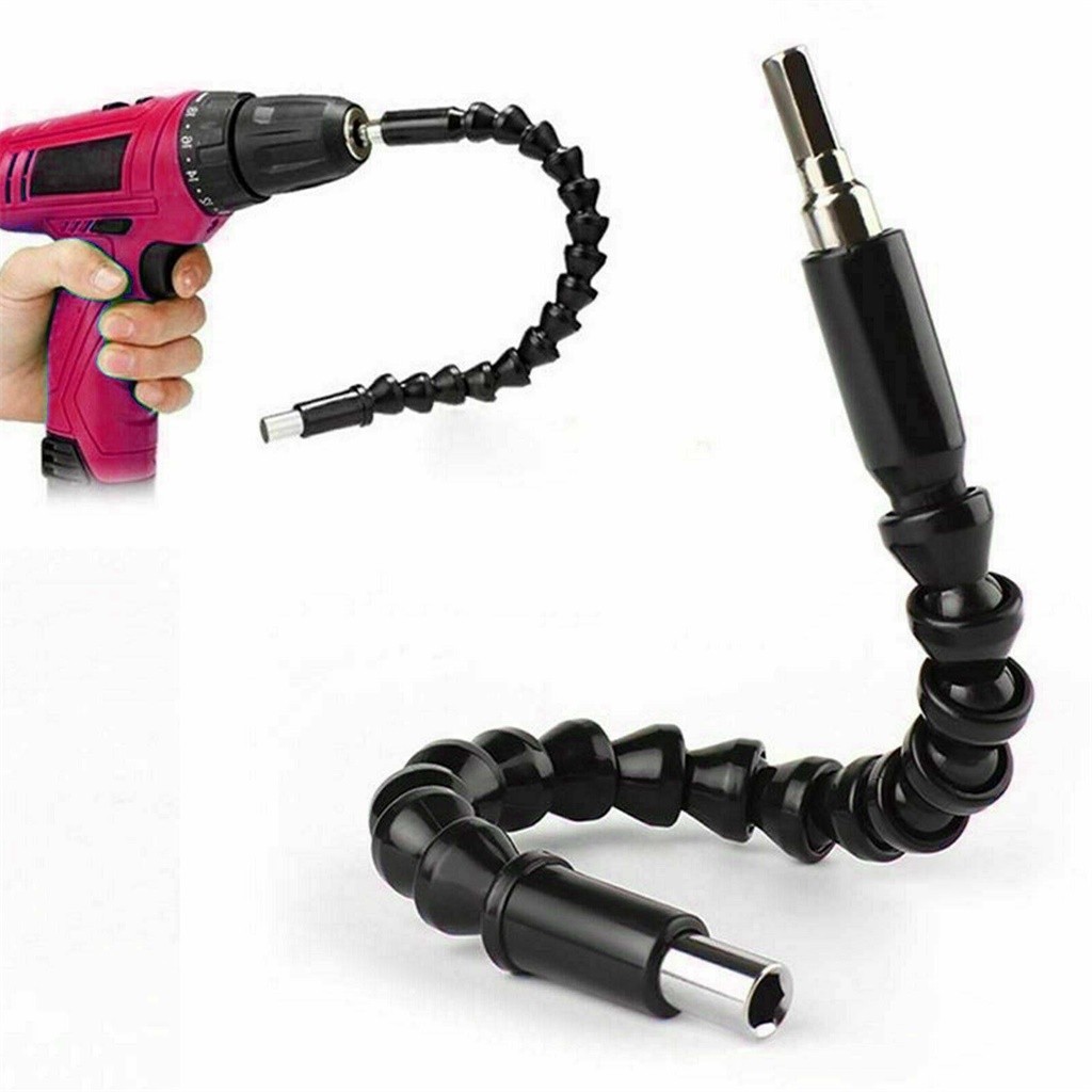 2 Pcs Haakse Boor En Flexibele As Bits Extension Schroevendraaier Bit Houder