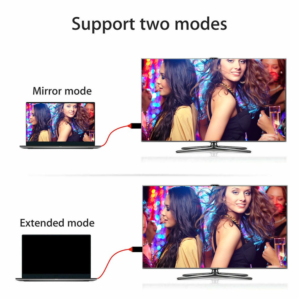 1.8M Type-C Naar Hdmi Kabels Usb 3.1 Naar Hdmi Kabel Man Op Man Voor Samsung USB-C Hdmi kabel Adapter Type C Naar Hdmi Av Tv Adapter