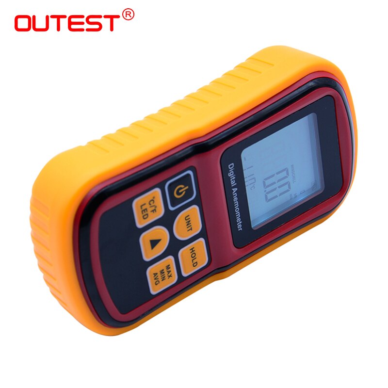 GM8901 0 ~ 45 mt/s Hohe Genauigkeit Anemometro LCD Display Digital-Anemometer Wind Meter Air Velocity Temperatur Meter