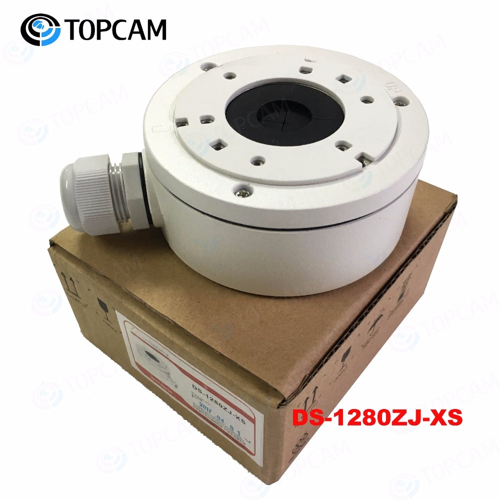 Hjem sikkerhetssystem hik-sion ds -1280zj- xs juction box for dome bullet utendørs kamera cctv brakett tilbehør