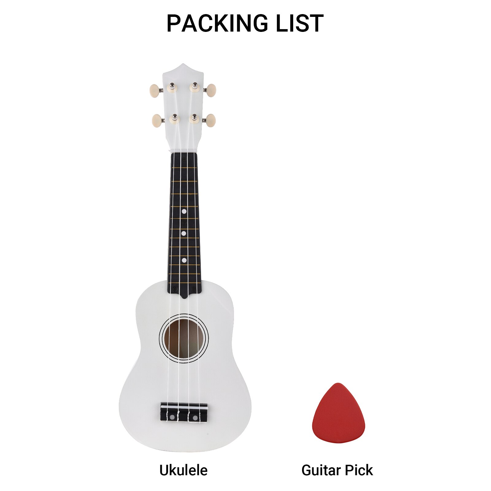 Ukelele Soprano acústico de 21 pulgadas, Kit de Ukelele de tilo de 21 pulgadas y Bolsa, correa de cuerdas, sintonizador, instrumento Musical: 21 inch Ukulele 13