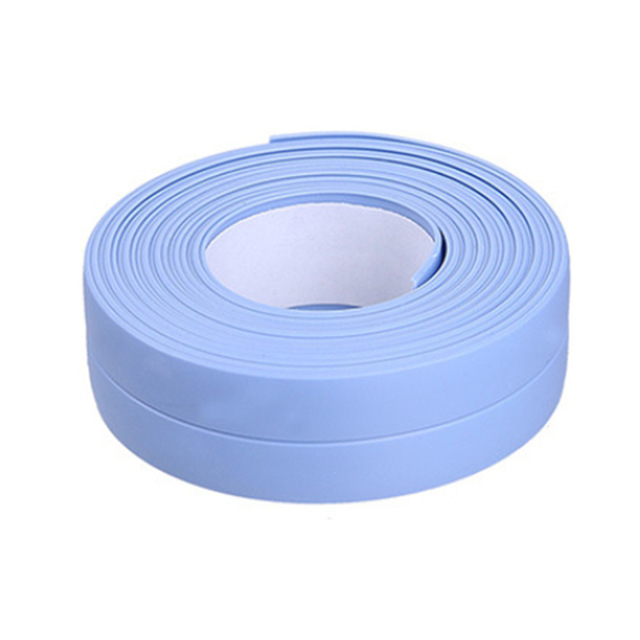 Aanrecht Badkamer Kloof Strip Pvc Tape Waterdichte Meeldauw Zelfklevende Zwembad Water Seal Sterke Zelfklevende Tape: 3.2m  Blue