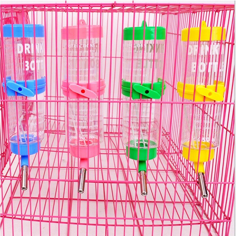 Bebedero de plástico para hámster, botella de agua para animales pequeños, accesorios para mascotas