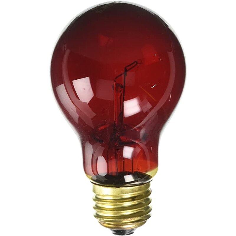 220-240V 25/50/75/100W Incandescent Bulb Night Red Heat Impact Resistant Safe UVA Night Light Daytime Lamp Bulb PT-25220RERIN: 75W