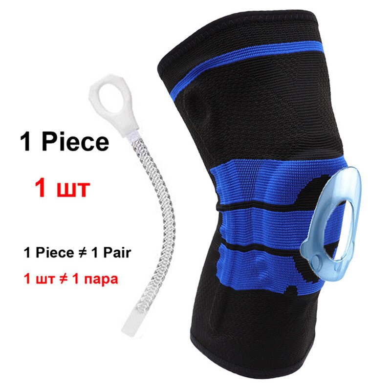 Tom der Umarmung Silicon Meniskus Kneepad 1 Pcs Frühling Knie Pads Unterstützung Patella Schutz Bein Arthritis Verletzungen Gym Hülse knie klammer: BlackBlue / S