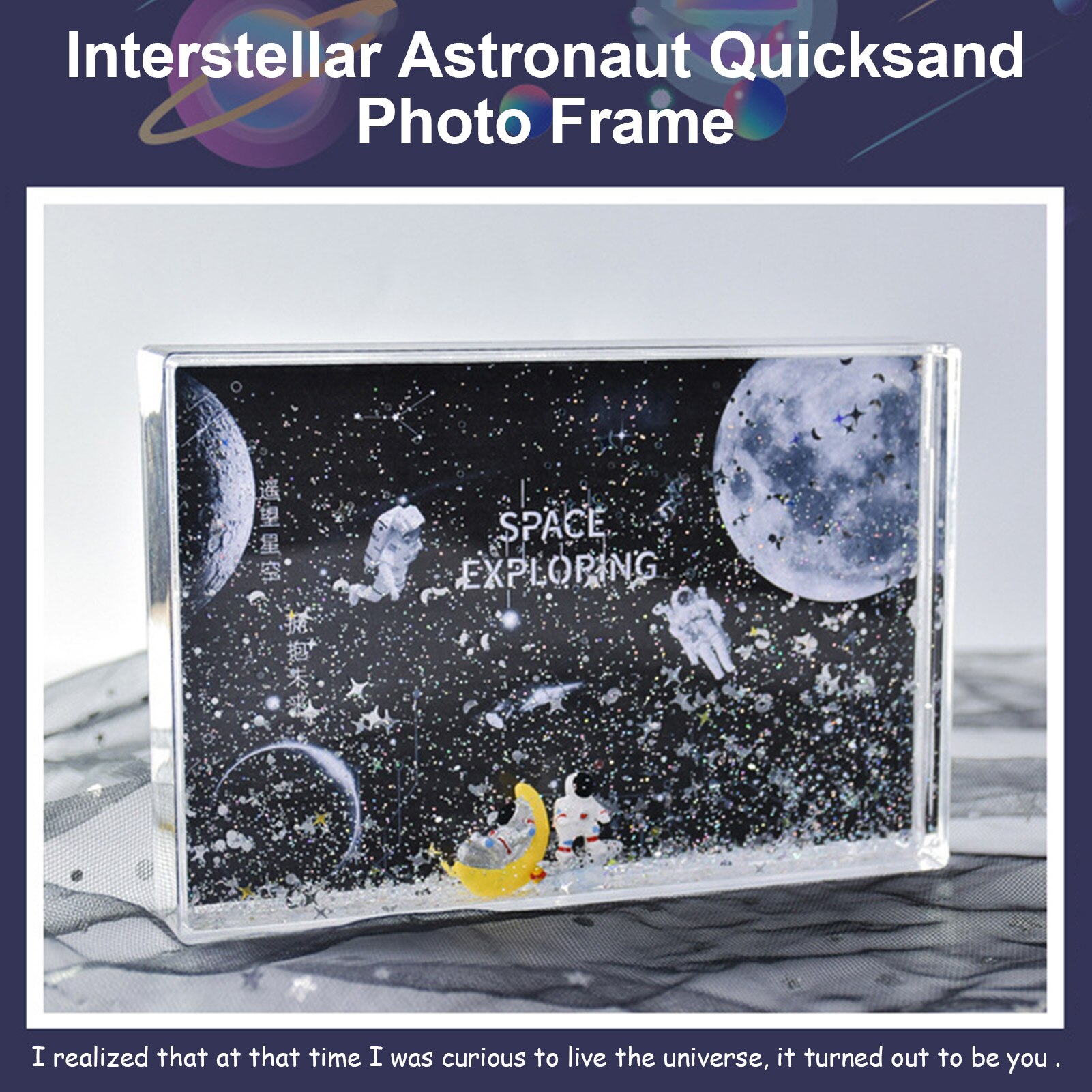 Liquid Photo Frame Astronaut Spaceman Desktop Phot... – Vicedeal