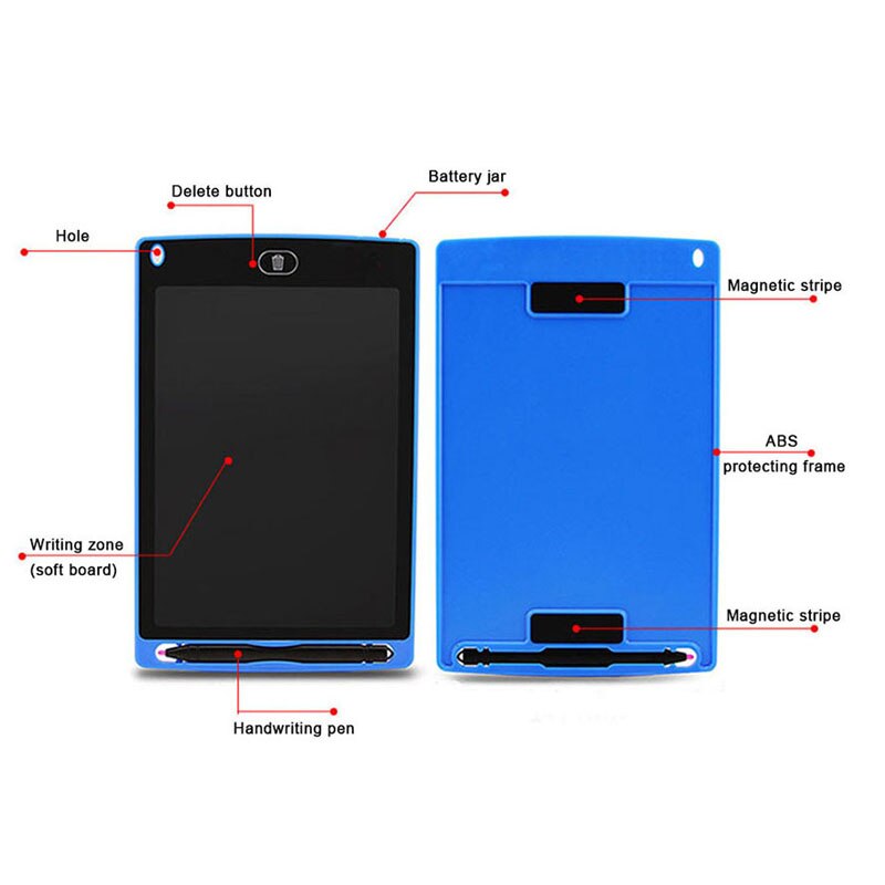 Electronic Doodle Board 8.5in LCD Writing Drawing Handwriting Tablet for Kids Adult School QJY99