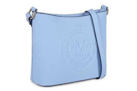 Blauwe dames messenger bag 19 v69 italia 1977 model pu gemaakt in turkije: Default Title