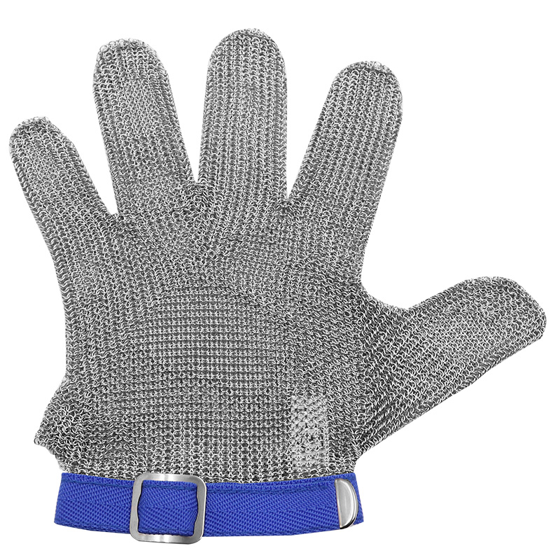 Guantes de malla metálica de acero inoxidable, anticorte, a prueba de cuchillos, resistentes a las puñaladas, para carpintería, carnicero y sastre