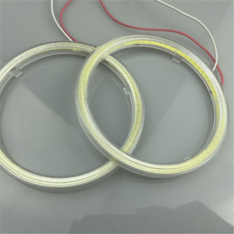 Super Ljusa Halo Ringar COB LED Angel Eyes - 60mm till 120mm - Bil och Motorcykel DRL Lampa