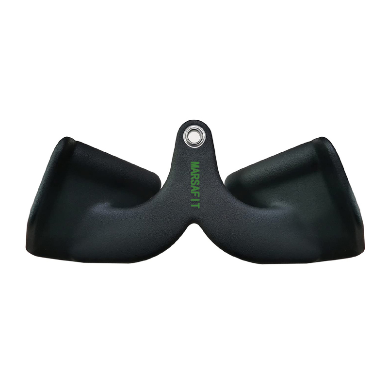 5-teiliger Fitness-Lat-Pull-Down-Griff für Zuhause, Fitnessstudio, Riemenscheibe, Kabelmaschinenaufsatz, rutschfeste Stange, Rudern, rotierender Handgriff, Rudern, T-Stange: Black