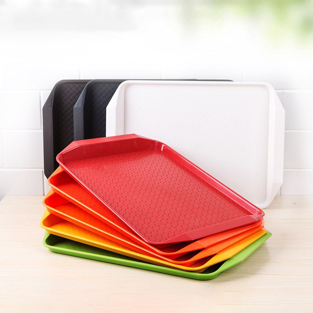 1pcs Serving Tray Food Tray Dinner Tray Cafeteria Tray Café Standard Cafeteria Fast Food Service Tray Non-slip Surface 17-inch