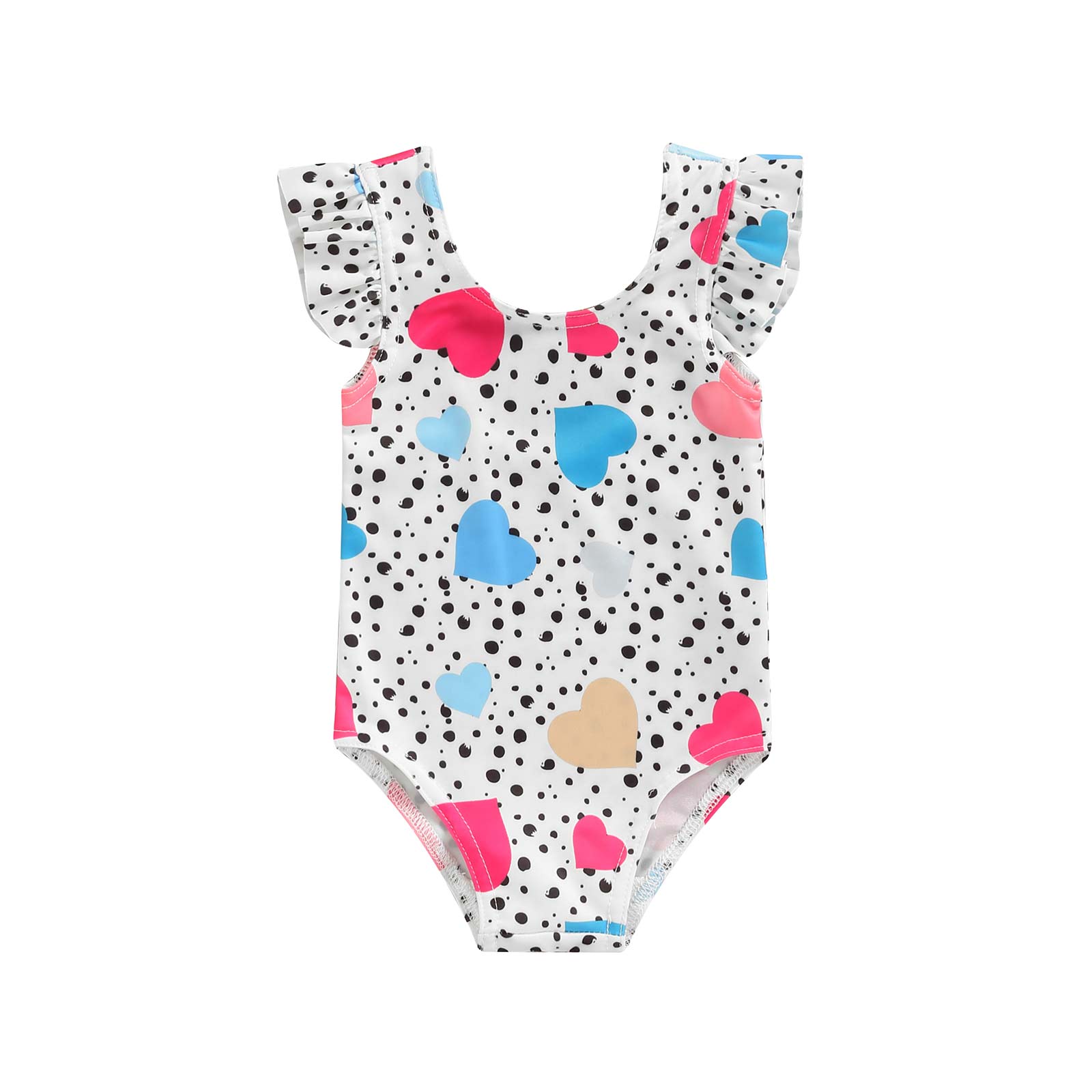 Bañador de flamenco a rayas para niños pequeños, ropa de playa, trajes de baño, D01: A / 6-12M